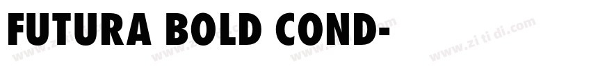 FUTURA BOLD COND字体转换